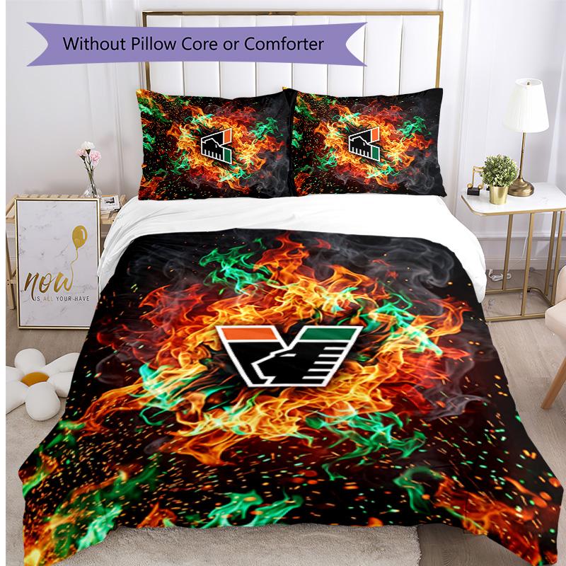 Venezia FC Football Printed 3 Pieces Bedding Set, Comfortable Skin Friendly Bedroom Duvet Cover Set