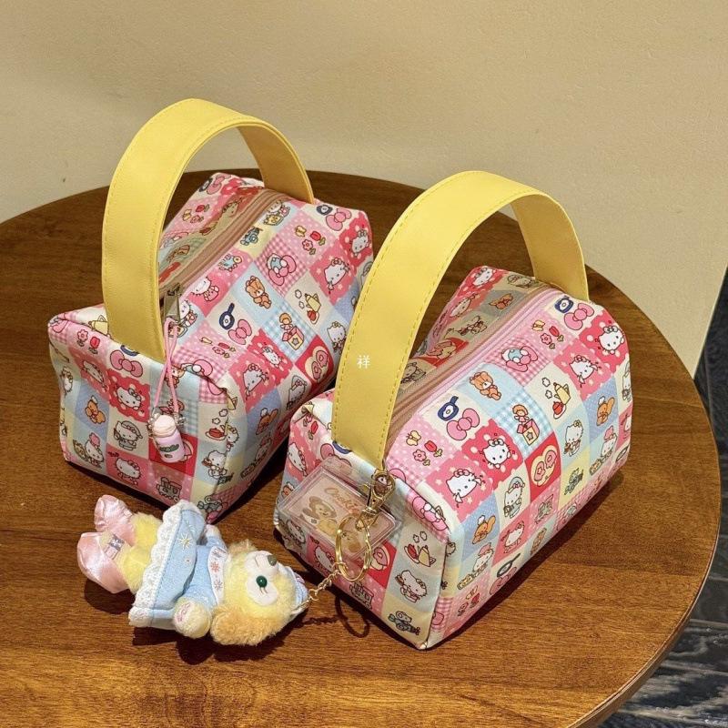 Cartoon Cat 3D Makeup Toiletry Bag - Large Capacity Travel Organizer for Women