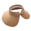 Summer Straw Hat For Women Foldable Wide Large Brim Bowknot Visors Hat Travel Sun Hat Chapeau Femme Beach UV Protection Caps