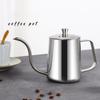 600ml Coffee Pour Over Kettle Stainless Steel Black Lid Cafe Pot Espresso Accessory Water Drip Long Gooseneck Tools Coffee Pot