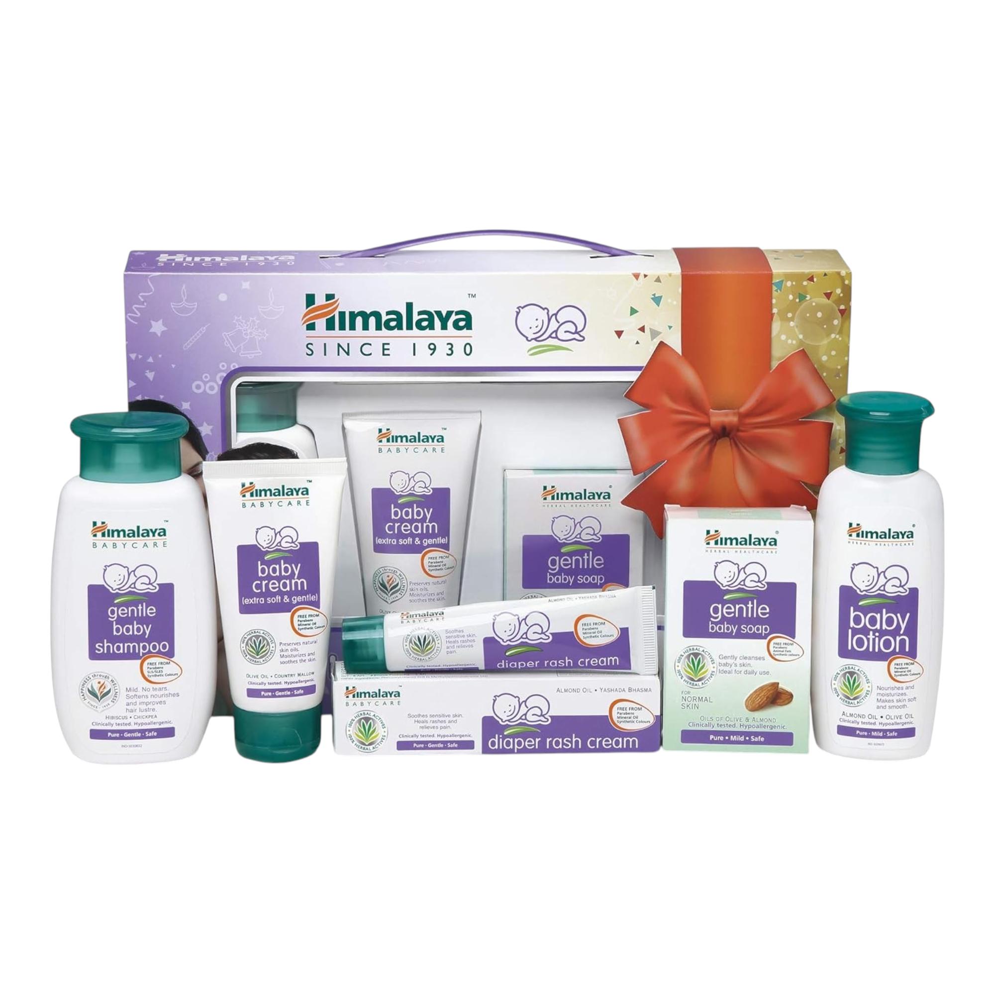 

Подарочный набор Himalaya Happy Baby 5-в-1 Мыло Шампунь Лосьон Крем от опрелостей Детский крем