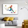 Abstract Watercolor Posters and Prints Young Basketball Players Modern Wall Art Canvas Painting for Sports Rooms Home Decoration