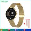 SACOSDING Mini Ultra Thin Fashion Ladies Smart Watch AMOLED Screen Health Monitor Wristwatch Fitness Tracker Women Ladies Smartwatch