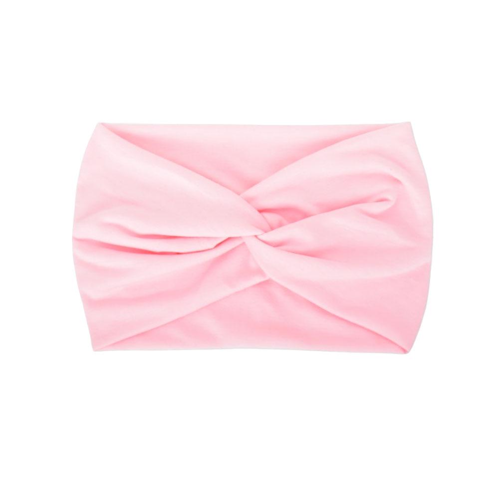 Faixa de cabeça elástica de ioga boêmia europeia e americana – acessório esportivo de cabelo com estampa cruzada de aba larga para mulheres