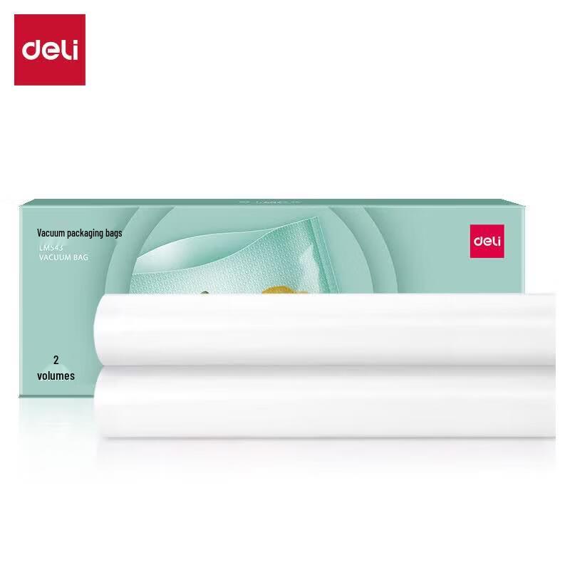 Deli Vacuum Sealer Bags CN plug (adapter included) натуральный/100 штук