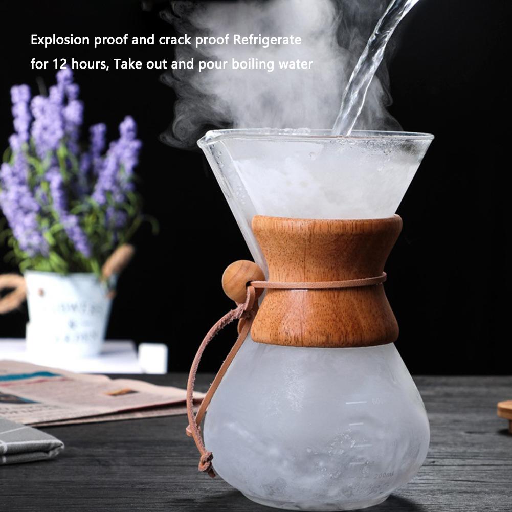 Hand-pour Coffee Filter Cup With Pouring Spout Double-layer Filter Coffee Maker Dripper Set