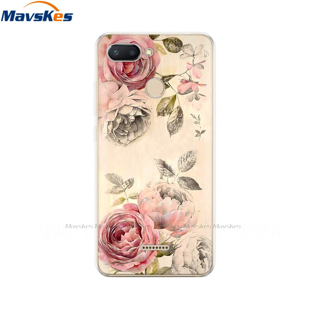 Silicone Cover for Xiaomi Redmi 6 Case Full Protection Soft Tpu Back Cover Phone Case for Xiaomi Redmi 6 Redmi6 Bumper Coque Bag