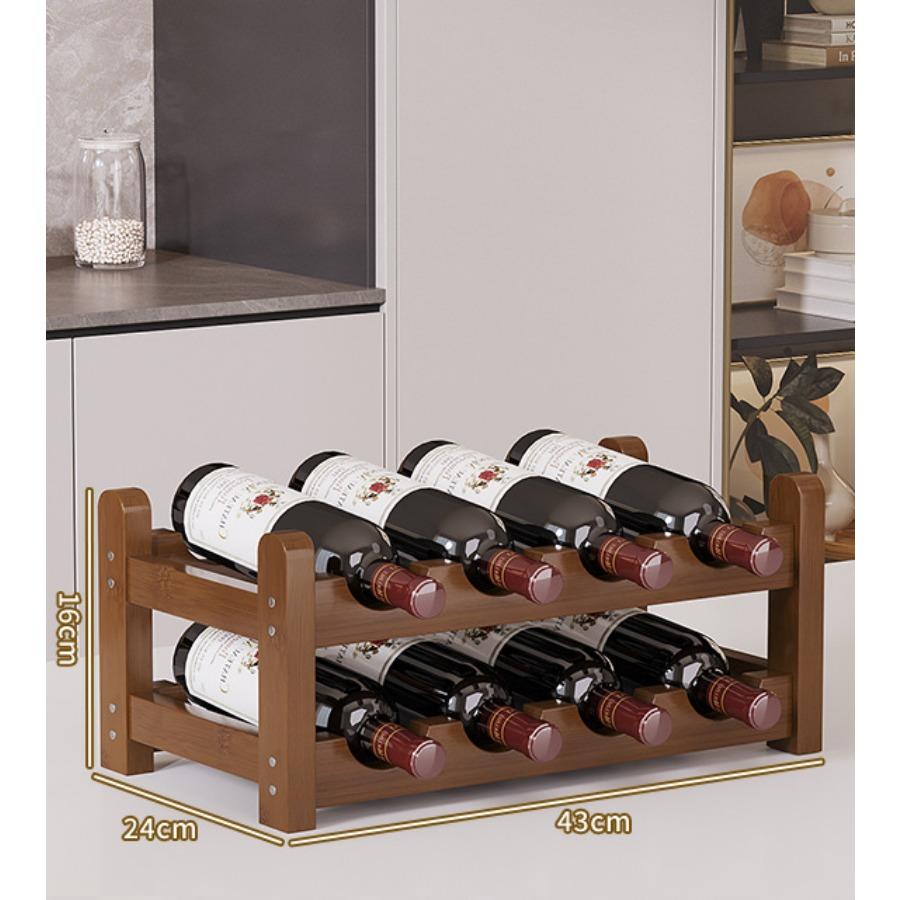 Rotweinregal Dekoration Haushaltsgitter Weinpräsentationsregal Tisch Kreatives Weinflaschenregal Einfacher Weinschrank Zusammenbauen Lagerregal