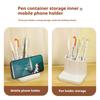 3-Farben Licht Lernschreibtischlampe mit Aufbewahrungsbox Touch-Steuerung LED-Tischlampe Dimmbar Energiesparend USB-wiederaufladbare Lampe