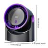 100 Level Portable Bladeless Fan Digital Display High-Speed Circulating Fan Electric Personal Fan for Outdoor Travel