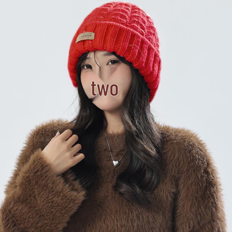 Damen Koreanischer Strickmützen- und Schal-Set – Winter Warm, Vielseitiges Design