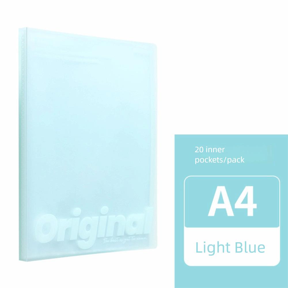 20 Pages Vertical Hand-held Bag Waterproof Test Paper Storage Bag  for School Office Supplies