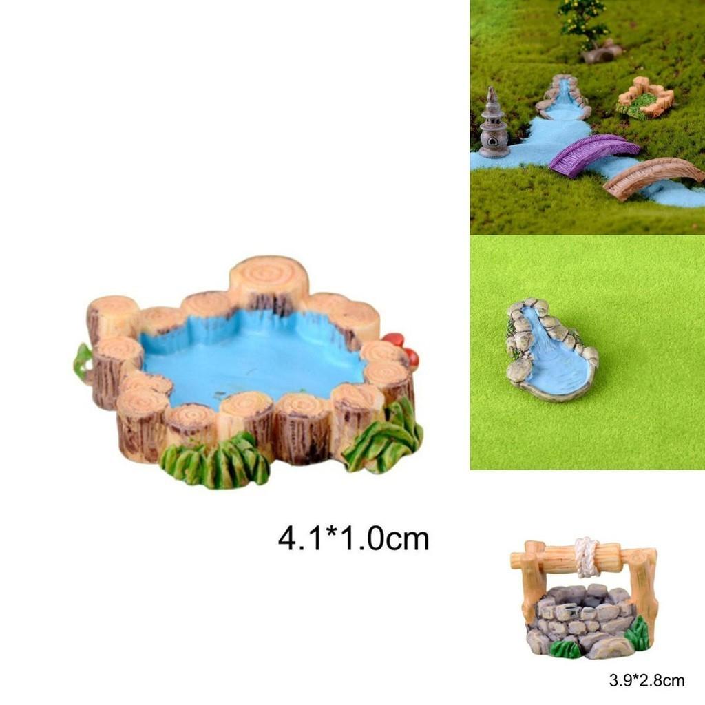 Stunning Garden Diy Fairy Miniature Water Well Bridge Lighthouse Craft Decoration Set For Enchanting Landscapes