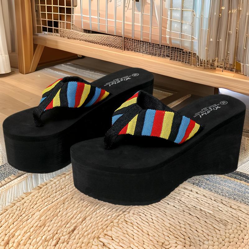 

Тапочки женские летние новая модная обувь сандалии платформа обувь-маффины праздничные пляжные тапочки шлепанцы 35 чёрный