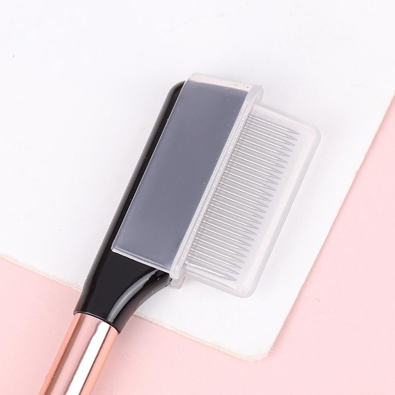 Eyelash Beauty Separator Portable Eyelash Brush Comb Mascara Curl Eye Lash Stainless Steel Eyelash Combing Tools
