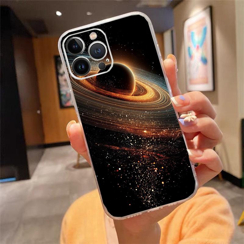 Universe Space Planet Phone Case Carcasa Funda For iPhone 17 Pro Max Air 16 15 14 13 Pro Max 15 16 Pro 15Plus Case