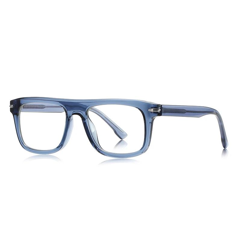 

Leopard Frame Square Shortsighted Prescription Spectacle Men Spring Leg Anti Blue Rays Nearsighted Glasses 0 -0.5 -0.75 To -6.0 0