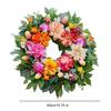 Holiday Wreath Christmas Wreath Artificial Floral Wreaths for Front Door Peony Dahlia Fall Wreath Spring Summer Greenery
