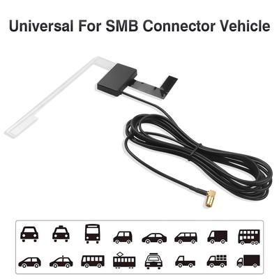 Wtyczka SMA/SMB DAB/DAB+ Wzmacniacze Urządzeń Antena Samochodowa Antena Montaż na Szybie Wzmacniacz Sygnału Dla Pioneer Kenwood JVC Sony