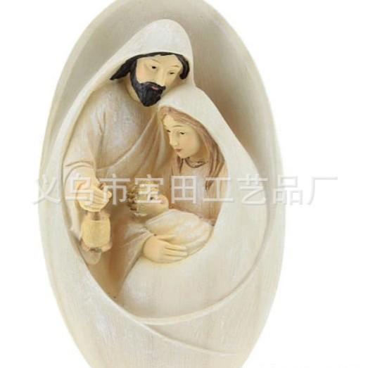 Resin nativity crafts ornament decoration suitable for Christmas home decoration ornament