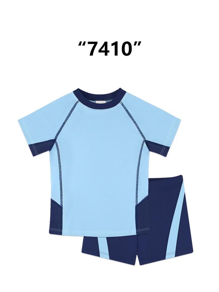 Kids' Quick-Dry Sunscreen Swimsuit Set for Boys and Girls - Medium to Large Sizes for Toddlers and Children, Perfect for Hot Springs