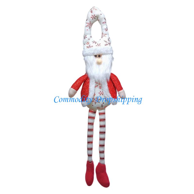 Y5JC Christmas Doll Door Hanging Decoration for Christmas Tree Front Door Curtain