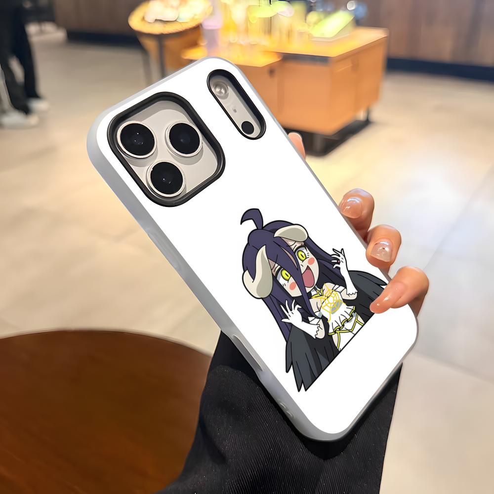 Albedo Overlord Phone Case For IPhone 17 Air 16 E 15 14 Plus 13 12 11 Pro Max Jelly 2 In 1 Protective Case