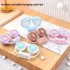 Outdoor Simple Neck-mounted Three-speed Adjustable Lazy Person's Small Fan, Children's Portable Folding Rechargeable Sports Cooling Fan
