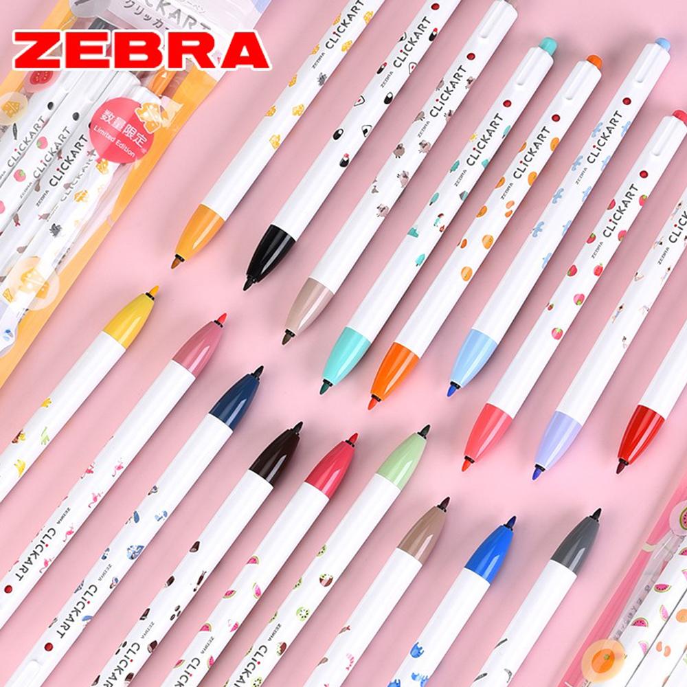 ZEBRA Press Watercolor Pen Clickart WYSS22 Fruit Animal Limited Portable Pen Washable Mildliner DIY Student Only