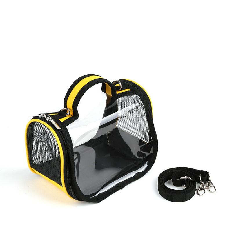 Haustierbedarf Transparentes Raumfach Kleine Haustiertasche Mitnehmtasche Tragbarer Haustierkäfig