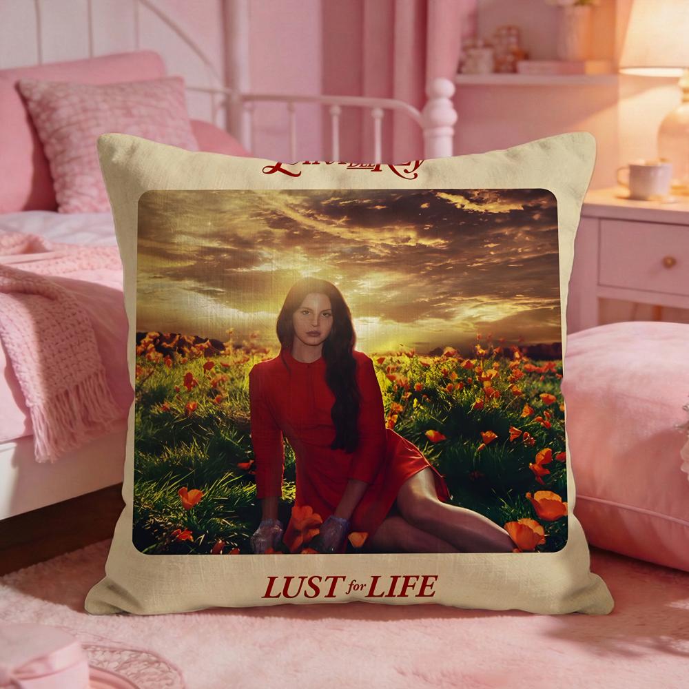singer lLana Del Rey Cushion Cover Premium Comfort Reversible Pillow Cove Two in One Design for Any Room  Car Interior