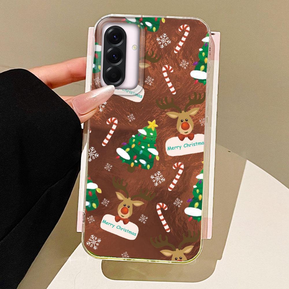 Merry Christmas Elk Tree Phone Case for Samsung Galaxy A55 A07 A17 A56 A36 A26 A16 A53 A06 A14 A24 A34 A54 A15 A12 A22 A13 Cover