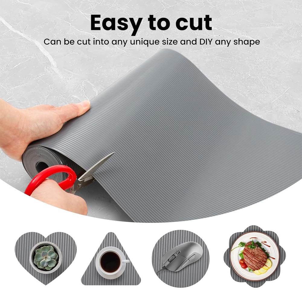 1 Roll Shelf Liner Kitchen Cabinet Drawer Liner Kitchen Shelf Liner Non-slip Easy-to-clean Liner Non-adhesive Refrigerator Liner