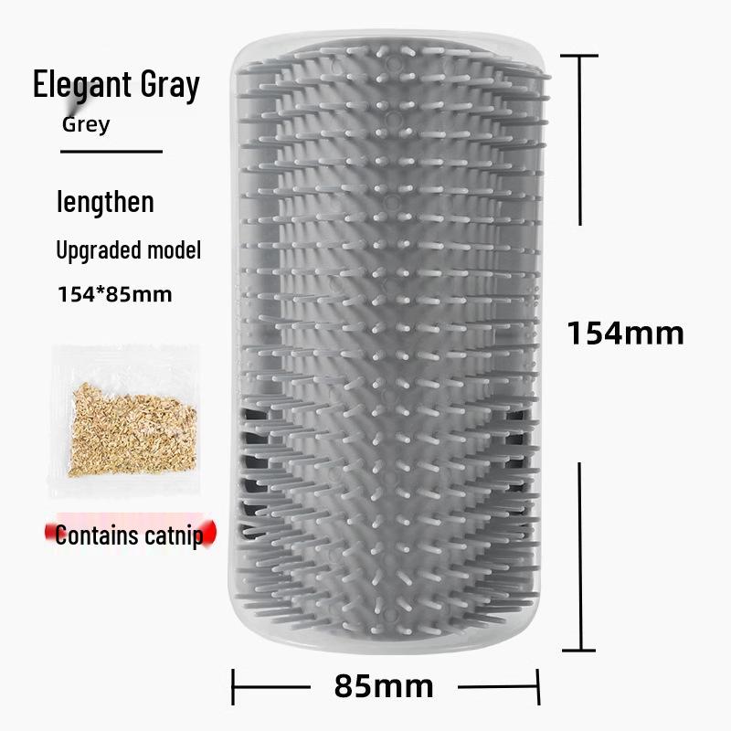 Угловая когтеточка и доска для груминга: Прочный когтеточка-чесалка для котят со функцией удаления шерсти.