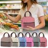 Portable Lunch Bag Waterproof Thermal Insulated Lunch Box Bento Pouch Dinner Insulation Bag Student Thickened Cute Lunch Bag