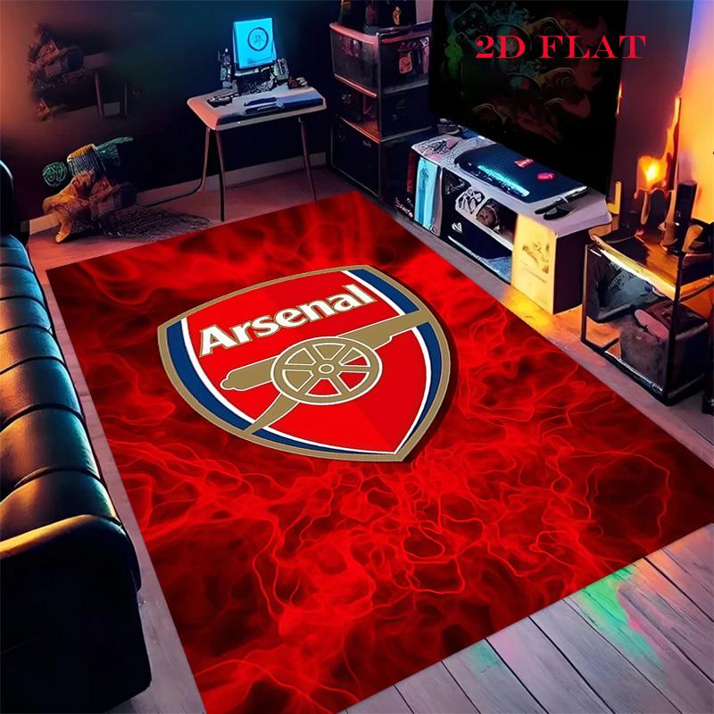 Arsenal logo Carpet Rug for Living Room Bedroom Home Sofa Decoration,Kids play Nonslip Floor Mat