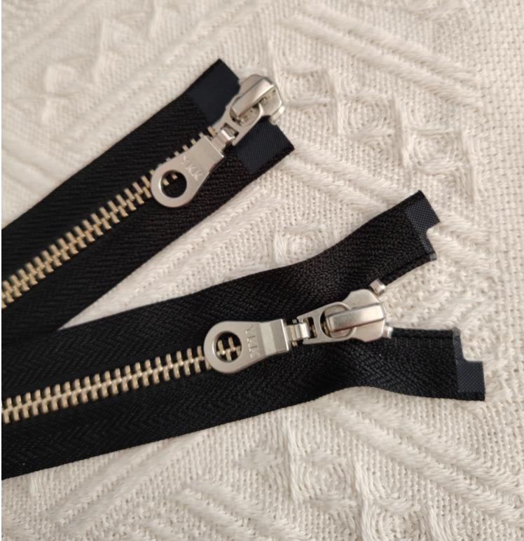 YKK Genuine No. 5 Metal Double Open Zipper for Jackets & Sweaters