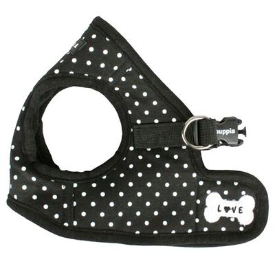 Puppia Dog Dot Geschirr B, Schwarz