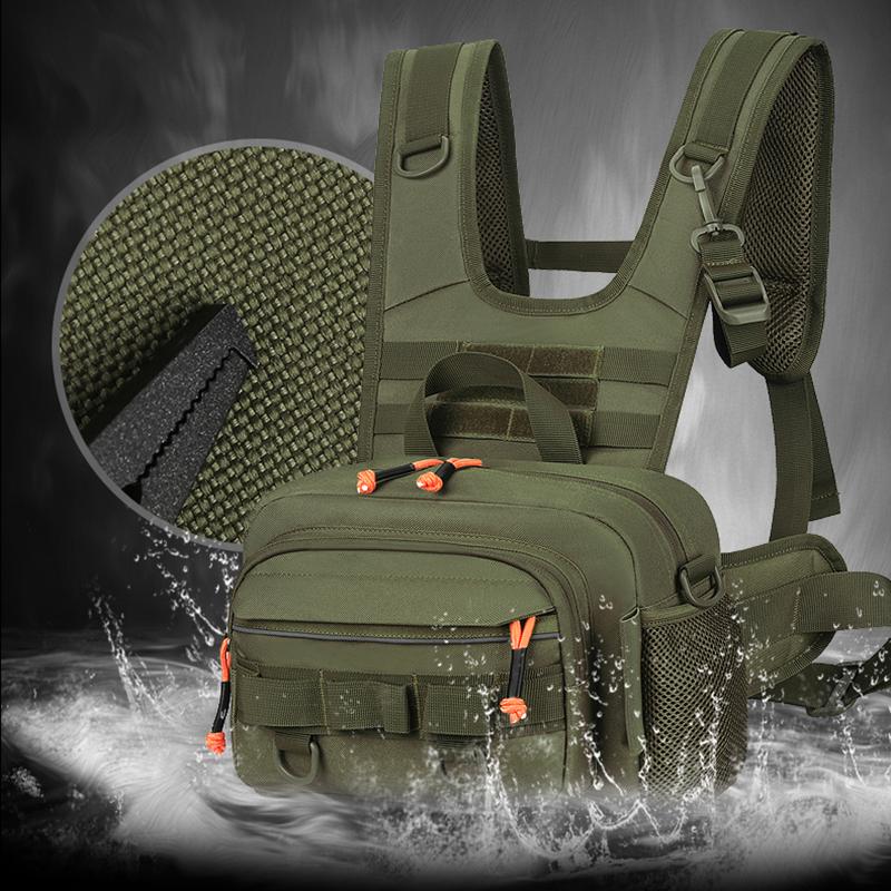 Multifunctional Outdoor Sports Chest Bag Large Capacity New Tactical Chest Bag Camouflage Sports Men's Vest Backpack