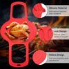 Non Stick Chicken Turkey Meat Lifter Mat Oven Baking Pan Food Grade Silicone Reusable Bread Pizza Baking Mat Meat Cooking Mat