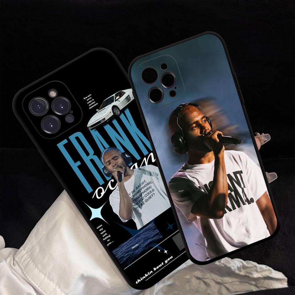 F-Frank Singer Ocean Black Silicone Matte Phone Case For Iphone 17 Air 16 15 14 13 12 11 Pro Max Plus Back Cover TPU
