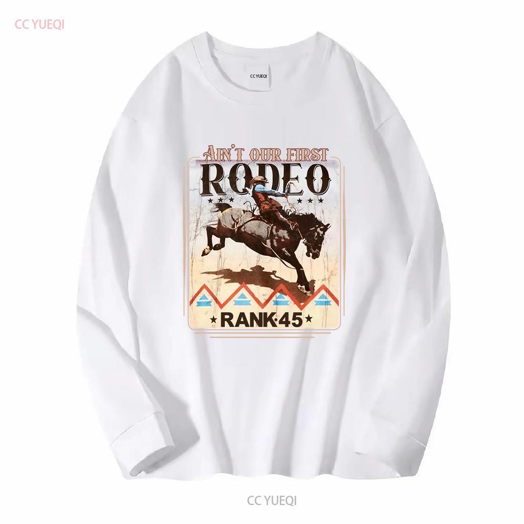 RANK 45 Mannen Rodeo Revival T-shirt RMFA24T70 BURG vintage Gewassen Unisex mode Stijlvol Casual Ademend Comfortabel