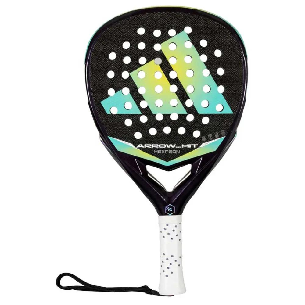 Adidas arrow hit hexagon padel racket 100% carbon green