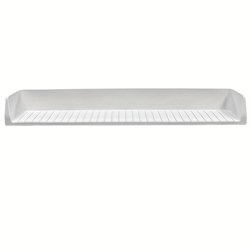 

Большой силиконовый бортик для ванны, прочный, легко моющийся, брызгозащитный барьер со скругленными углами, дренажными отверстиями, безопасность в ванной, купание без беспорядка Silica Gel серый