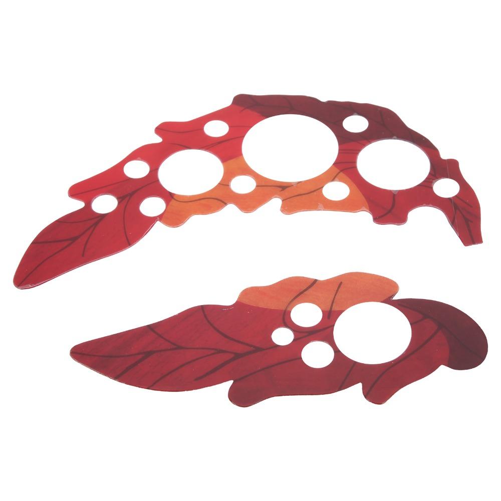 2PCS Self Stick Guitar Pickguard Decal PVC Material Grape Leaf Guitar Guard  For Acoustic Guitar