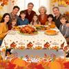 2 Pack Thanksgiving Tablecloths Disposable, Rectangle Thanksgiving Table Cover, Rectangle Vinyl Thanksgiving Turkey Tablecloth for Table Decor Party