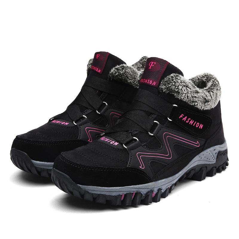 Elderly Cotton Shoes For Women In Winter High-Top Snow Shoes For Elderly Walking Shoes For Mothers Shoes For Comfortable Outdoor