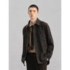 GXG Men's Brown Tweed-Style Shirt Jacket