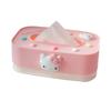 Cute Lift Tissue Box Rectangular Plastic Free Adjustable Lift Lifting Tissue Box for Bedroom Living Room