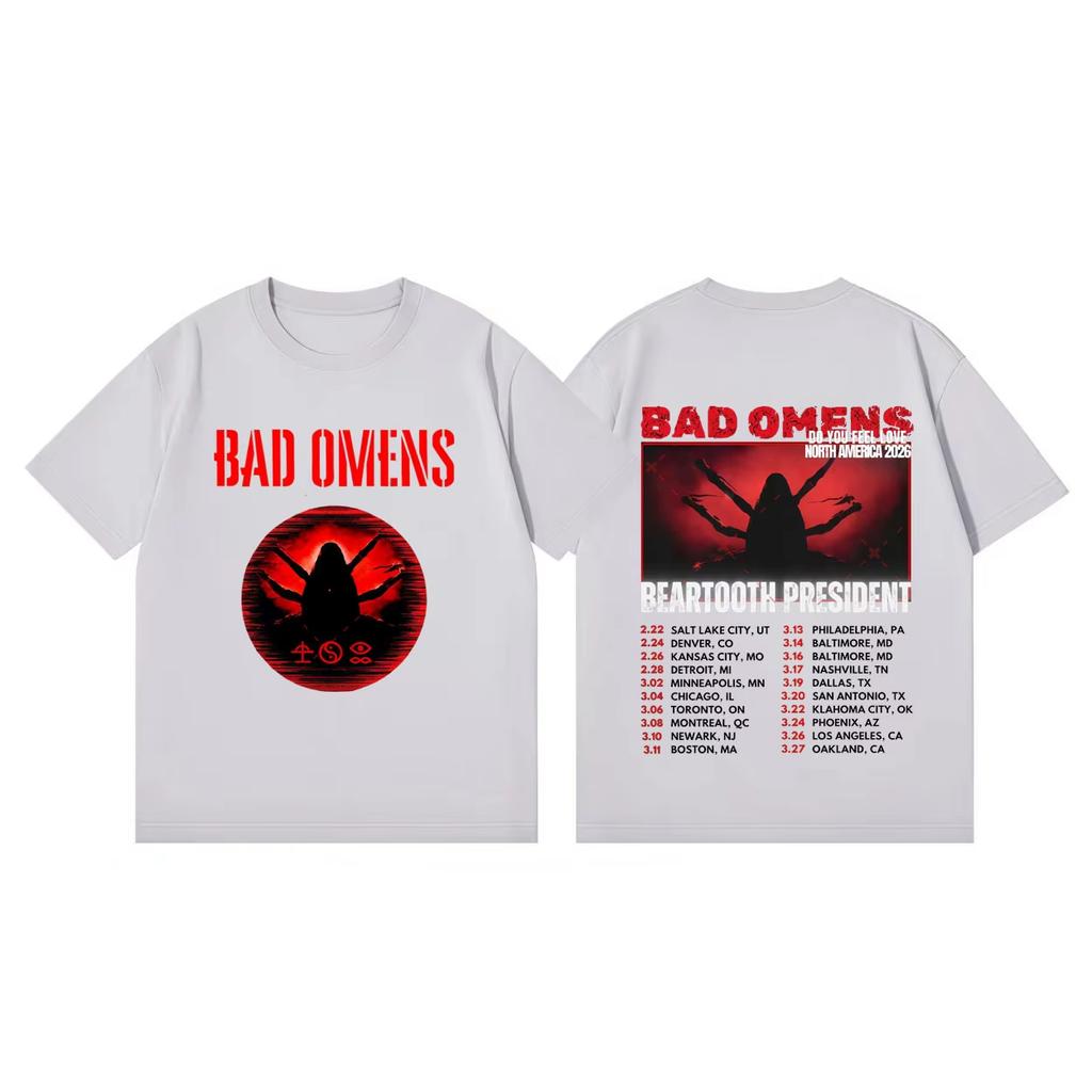 Bad OUnisexs Do You Feel Love Tour 2026 Tshirt Unisex and Women Summer Gothic Clothing Fashion Hiphop Round Neck Short Sleeved Top